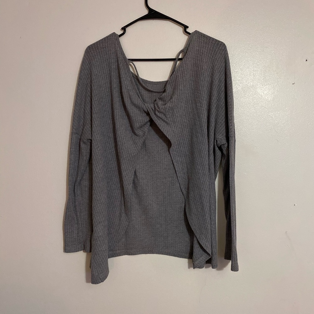 Gray sweater